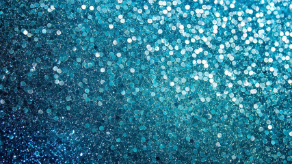Obraz premium A Mesmerizing Light Blue and Dark Turquoise Glittering Backdrop for Creative Projects