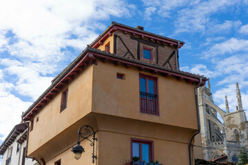 Medieval house in Leon, Spain