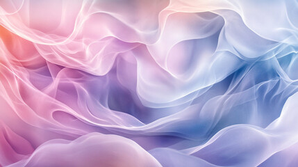 Obraz premium Abstract Background Pastel Colors Sheer Fabric Draped Texture