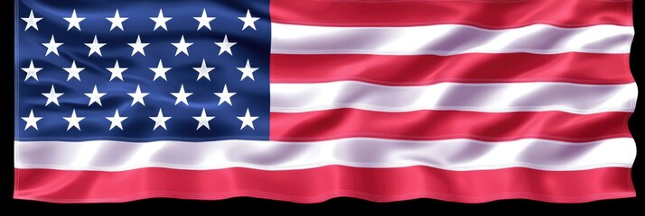 Obraz premium Waving american flag: symbol of patriotism and freedom