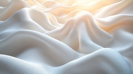 Obraz premium flowing white cloth background 