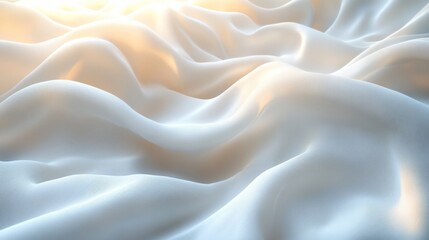 Obraz premium flowing white cloth background 