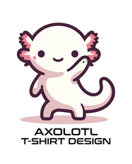 Axolotl Vector T Shirt Design