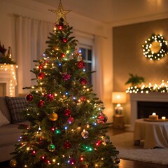 christmas tree with presents