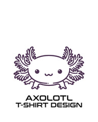Axolotl Vector T Shirt Design