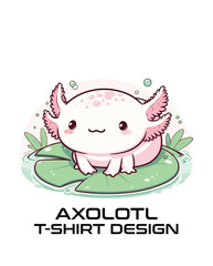 Axolotl Vector T Shirt Design