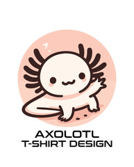 Axolotl Vector T Shirt Design