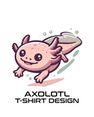 Axolotl Vector T Shirt Design