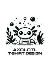 Axolotl Vector T Shirt Design