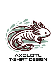 Axolotl Vector T Shirt Design