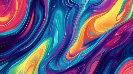 Fototapeta premium rainbow swirl background, psychedelic 