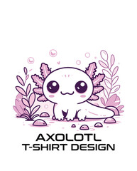 Axolotl Vector T Shirt Design