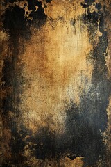 Fototapeta premium Grunge textured backdrop with black and gold tones