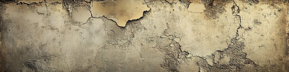 Cracked old wall texture with peeling paint.