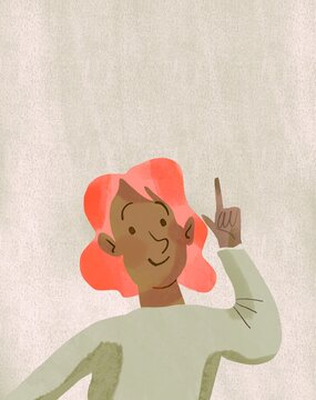 Woman with a idea