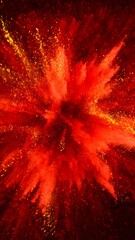 Abstract Holi Coloured Powder Explosion.
