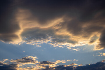 clouds at sunset