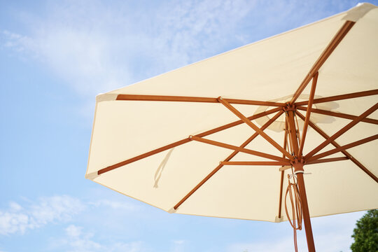 Beach umbrella on a sunny day