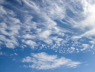 blue sky with clouds