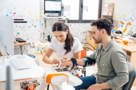 Doctor explaining procedure to patient