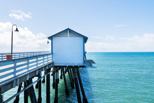 The Old Wooden Pier At San Clemente Beach