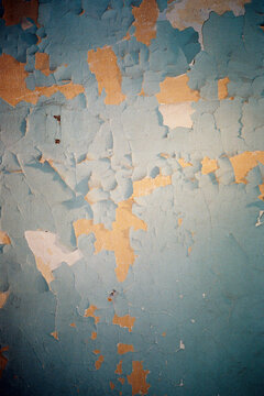 Peeling Blue Wall Texture