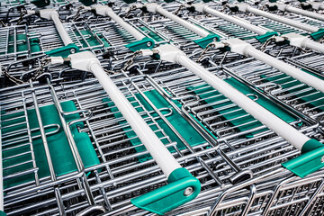 Stacked Shopping Carts