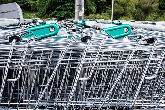 Stacked Shopping Carts