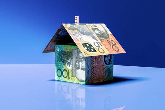 Australian Dollar House - Real Estate Investment Concept