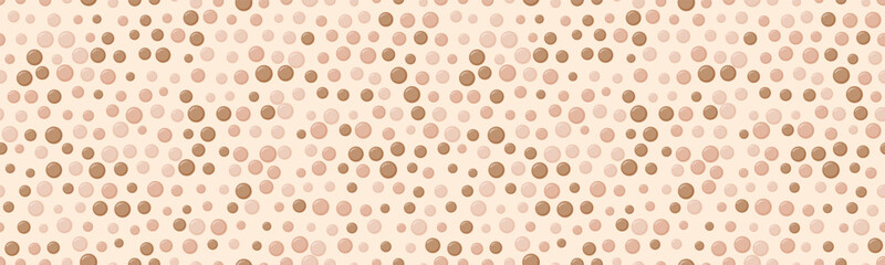 Abstract polka dot pattern with geometric circles, perfect for seamless textile prints, wallpaper, or modern poster backgrounds. A trendy and creative vector design.