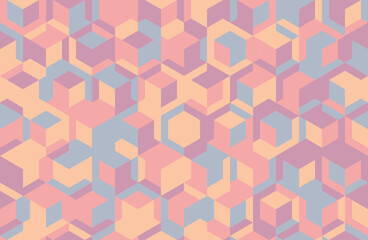 Minimal geometric design with sharp shapes and mosaic repetition. Ideal for seamless backgrounds, modern textile patterns, or trendy poster covers.