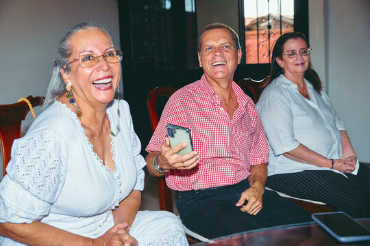 Senior Friends Enjoying a Gathering