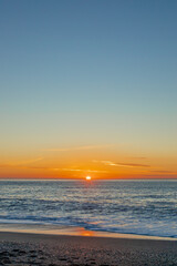 Beautiful sunset off the Washington USA coast