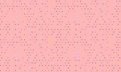 Polka dot pattern with colorful round spots, ideal for textile fabrics, seamless wallpapers, and abstract backgrounds with a geometric touch.