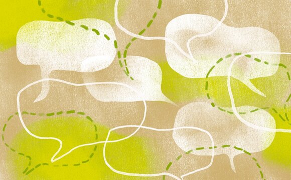 Thought and speech bubbles