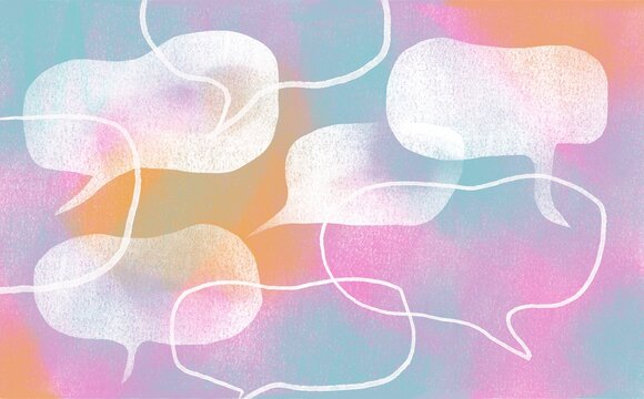 Thought and speech bubbles