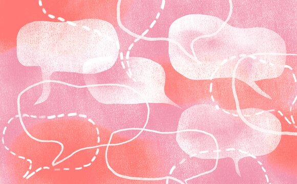 Thought and speech bubbles