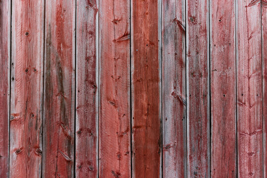 traditional wood barn texture with red paint from scandinavia