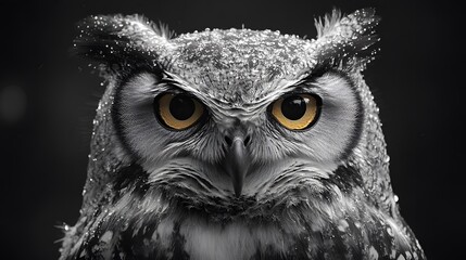 Close-Up Portrait of a Majestic Owl