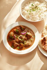 Mutton Rogan Josh with Rich Spices

