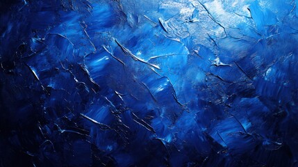 Obraz premium Abstract blue textured background with brushstrokes.