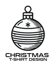Fototapeta premium Christmas Vector T-Shirt Design