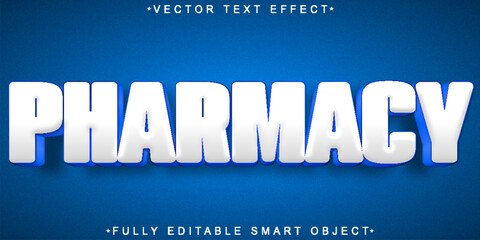 Pharmacy Vector Fully Editable Smart Object Text Effect