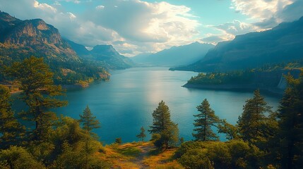 Mountain Lake Serenity