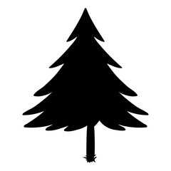 Tree Vector Based Silhouette Transparent Graphic  