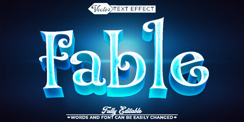 Cartoon Soft Fable Vector Editable Text Effect Template © Anka Design