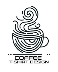 Coffee Vector T Shirt Design