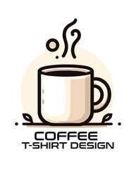 Coffee Vector T Shirt Design