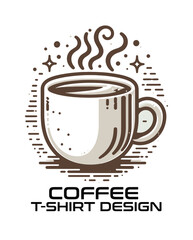 Coffee Vector T Shirt Design