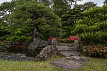 Paisaje de jardín japonés 